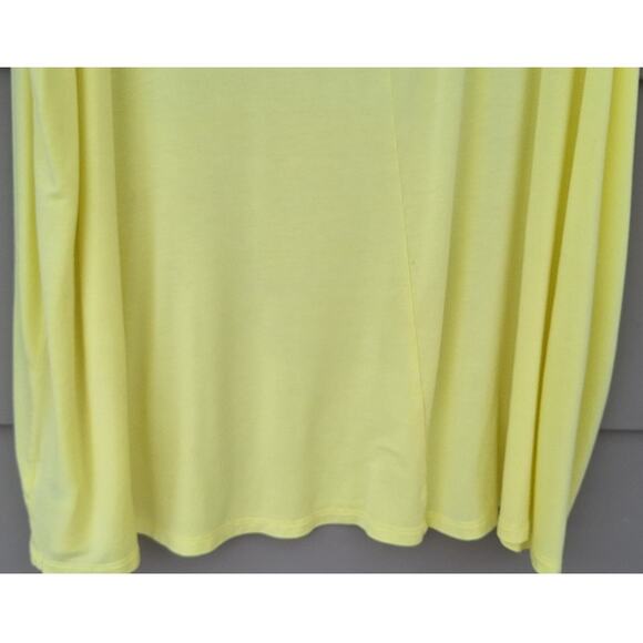 Lane Bryant Swing Tunic Short sleeves Back Cutout Yellow Size 26-28 Rayon Spring - Picture 7 of 7